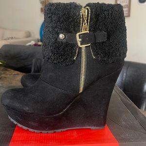 Wedge booties